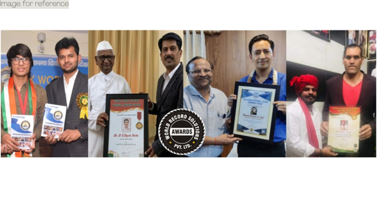 World Records Solution and Awards PVT. LTD. helps individuals to make outstanding records
